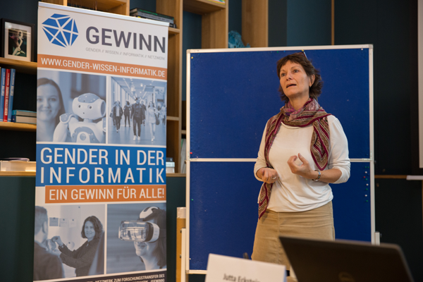Referentin Jutta Eckstein während ihres Workshops "Mit dem Digitalen Wandel die Attraktivität von IT erhöhen"